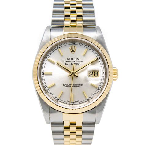 gold.and silver rolex|Rolex datejust silver and gold.